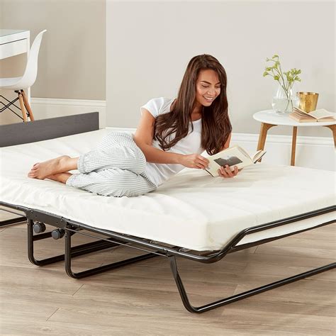 Jaybe Fold Away Double Bed With Mattress